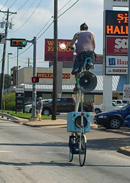 背の高い自転車